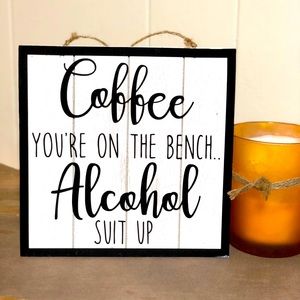 Wooden Wall decor with vinyl lettering